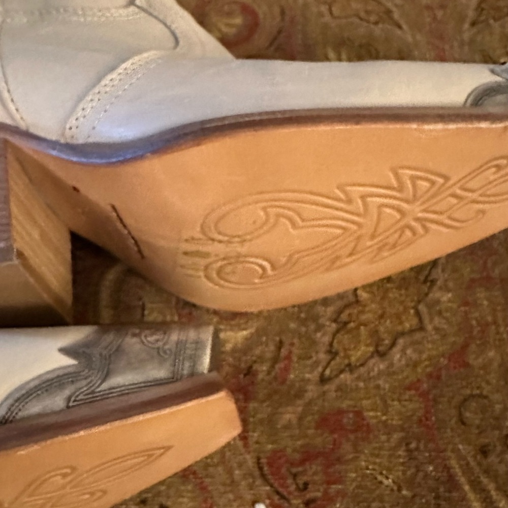 Brayden Tall Boots in Cream - Picture 6 of 7